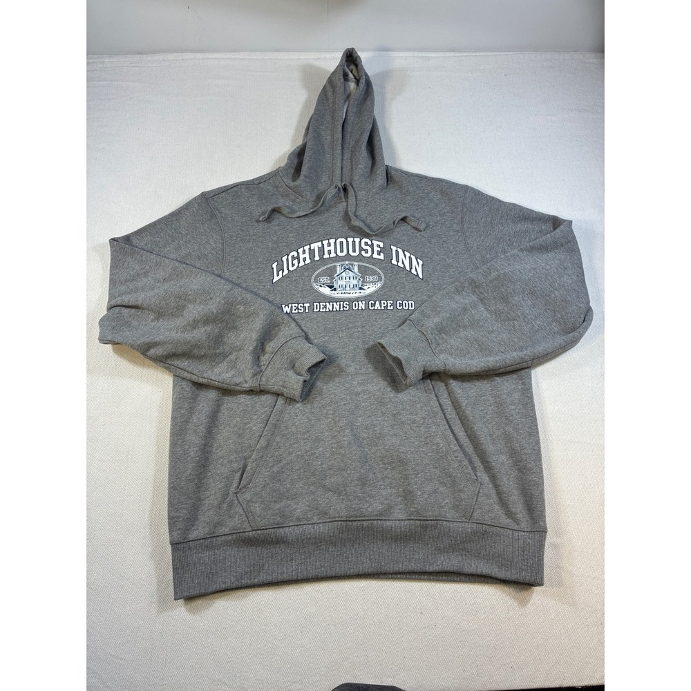 Lighthouse Inn Hoodie West Dennis Cape Cod Sport-Tek‎ Grey Sweatshirt Large L